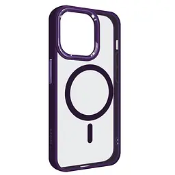 Чехол Apple iPhone 13 Pro, Unit MagSafe, фиолетовый, прозрачный, магсейф, противоударный, магнитный, панель-накладка с поддержкой MagSafe, с поддержкой беспроводной зарядки, TPU+PC, защита всего корпуса, ударопрочный, ArmorStandart (ARM75200)
