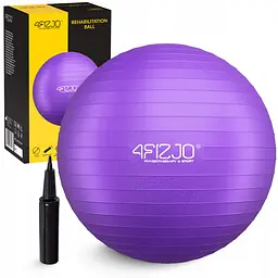 М'яч для фітнесу (фітбол) 4FIZJO 75 см Anti-Burst Violet (P-5905973404815)