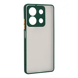 Чехол-накладка для Xiaomi Redmi Note 13 5G, Frosted Matte, зеленый, противоударный чехол с защитой всего корпуса, термополиуретан TPU + поликарбонат PC, ArmorStandart (ARM71882)