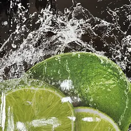 Кухонний фартух вініловий Лайми та бризки води цитруси наклейка кухня чорний 60х250 см Happy Pocket Z180252 - мініатюра 7