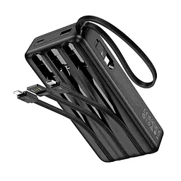Зовнішній акумулятор HOCO J146A Night tide power bank with 4 cables(20000mAh) - мініатюра 3
