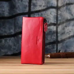 Шкіряний жіночий гаманець на три відділення ST Leather 23109 червоний - мініатюра 9