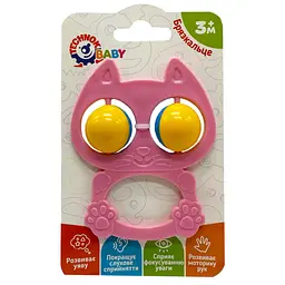 Дитяче брязкальце "Котик" 9338TXK-11 рожевий