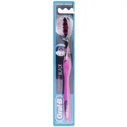 Зубна щітка Oral-B Black всебічне чищення Medium середня чорна з рожевим 1 шт. - мініатюра 2