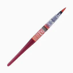 Ручка-пензель з чорнилом Sennelier Ink Brush, Переливчастий рожево-помаранчевий (Iridescent Pink Orange)