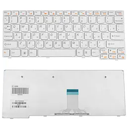 Клавіатура для ноутбука LENOVO (IdeaPad: E10-30 series) rus, white - мініатюра 2