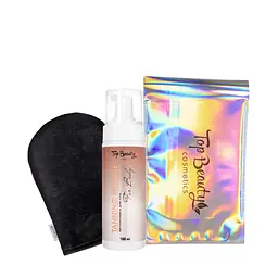 Автозасмага для тіла з рукавичкою Top Beauty Tanning Mousse, 160 мл