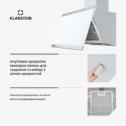 Витяжка Klarstein FlashLine 60 (10046378) - мініатюра 3