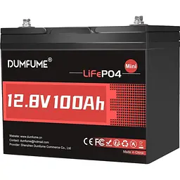 Акумулятор Dumfume LiFePO4 12V (12.8V/100Ah/1280Wh) (Dumfume-12,8V/100Ah-MINI) [164635] - мініатюра 5