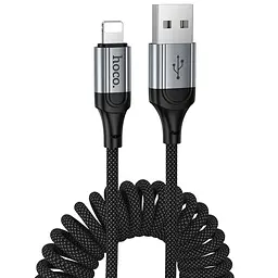 Дата кабель Hoco X121 Nuevo USB to Lightning 2.4A 1.5 м Black