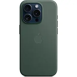Чохол Apple FineWoven Case with MagSafe для iPhone 15 Pro Evergreen (MT4U3ZM/A) [92958] - мініатюра 5