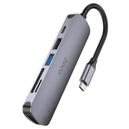USB HUB HOCO HB28 Type-C 6931474769336 - мініатюра 2