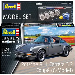 Збірна модель Revell Автомобіль Porsche 911 Carrera 3.2 Coupe рівень 3, масштаб 1:24, 109 деталей (RVL-67688) - мініатюра 12