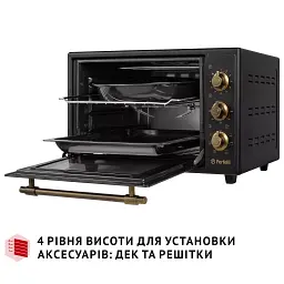 Електрична піч Perfelli LAGGIO 37 BLACK RETRO - мініатюра 11