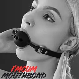 Кляп I’MCUM MouthBond для рольових ігор Чорний (IM-SM208) - мініатюра 3