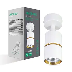 Спот Ardero ML312-1 BAMBOO під лампу білий золото