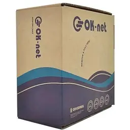 Кабель мережевий OK-Net FTP 100м cat.5e (F/UTP-cat.5E-SL) (КПВЭ-ВП (100) 4x2x0,48 / 100)