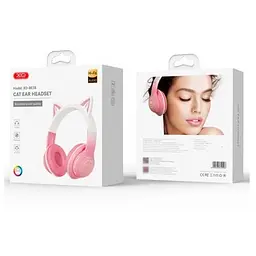 Навушники XO bluetooth BE38 Cats Ear Colourful Lights Headband bluetooth 5.3 RGB-підсвічування для мобільних - мініатюра 2