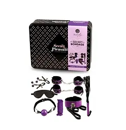 BDSM набір Secret Play Secret Bondage, 8 предметів (фіолетовий)