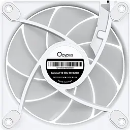 Вентилятор OCYPUS GAMMA F12 ELITE 120MM WH ARGB (GAMMA-F12-WH1AM00E-GL) - мініатюра 10