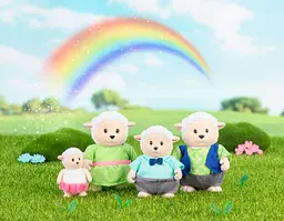 Набір фігурок Li'l Woodzeez Сім'я овечок 4од книжка EN det0018378 - мініатюра 3