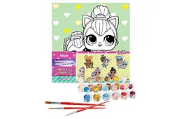 Набір для розпису за номерами 40x40 см KHO6290 "L.O.L. TroopSurprise Kitty Queen With Kitty Kitty" Ideyka - мініатюра 2