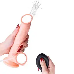 Реалістичний фалоімітатор 'Squirt Extreme Dildo' з сім'явипорскуванням 21 см Тілесний K000295 - мініатюра 4