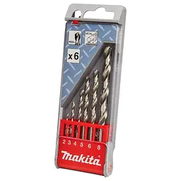 Набір свердл HSS-G по металу 2-8 мм Makita D-57196 (6 шт)