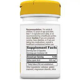Альфа-ліпоєва кислота Nature's Way Alpha Lipoic Acid 60 капсул - мініатюра 3