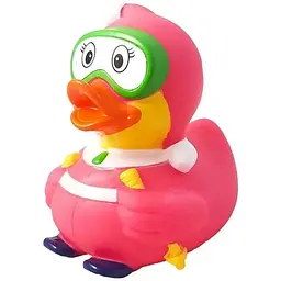 Іграшка для купання FunnyDucks Качка-лижниця, рожева (1635) - мініатюра 2