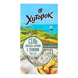 Сіль морська харчова з травами Хуторок 200 г  - мініатюра 3
