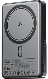 Павербанк Acefast Magnetic Wireless Black 10 000 mAh / 22.5 Вт (6974316284000)