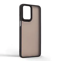 Противоударный чехол для Motorola G55 5G, Frame, черный, панель-накладка, термополиуретан TPU + поликарбонат PC, защита всего корпуса, защита кнопок и камеры, устойчив к деформациям, ArmorStandart (ARM81261) - мініатюра 2