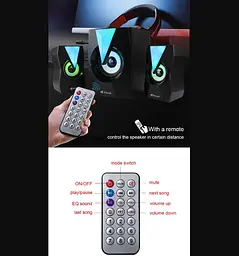 Компьютерные колонки 2.1 Kisonli TM4000U, Bluetooth, AUX, 5W+2x3W - мініатюра 7