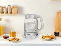 Електрочайник Tefal Glass Kettle 1.7 л скло з підсвіткою сріблясто-сірий - мініатюра 10