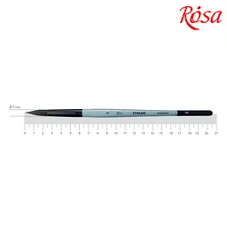 Пензель синтетика кругла Stream 132 № 7 коротка ручка ROSA (4823098517177)
