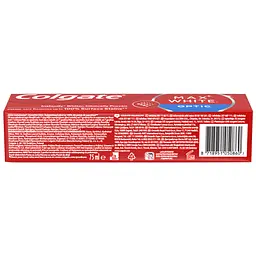 Зубна паста Colgate Max White Optic відбілююча для миттєвої яскравої усмішки 75 мл - мініатюра 2