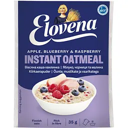 Вівсяна каша Elovena з яблуком, чорницею та малиною 35 г (491281)