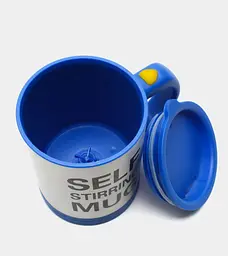 Чашка кухоль мішалка автоматична з вентилятором 400мол Self Stirring Mug Синя - мініатюра 3