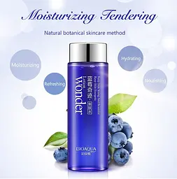 Зволожуючий тонер Bioaqua для обличчя Wonder Lotion з екстрактом чорниці 120 мл - мініатюра 2