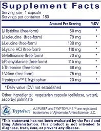 Комплекс аминокислот Pure Encapsulations Essential Aminos 180 капс - мініатюра 3