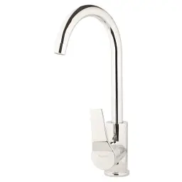 Змішувач s45 Ø40 для кухні вилив високий вухо на гайці AQUATICA (9745100) - мініатюра 3
