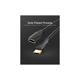 Кабель мультимедійний HDMI M to HDMI F 2.0m 4K60Hz black Vention (VAA-B06-B200) - мініатюра 2