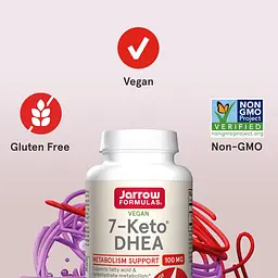 Дегідроепіандростерон Jarrow Formulas 7-Keto DHEA 100 мг 30 капсул - мініатюра 4