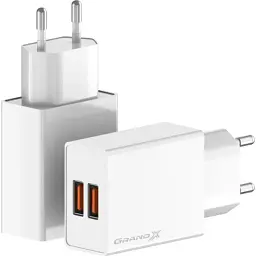 Зарядний пристрій Grand-X CH-15W 2xUSB 10.5W Black (CH-15W) - миниатюра 3