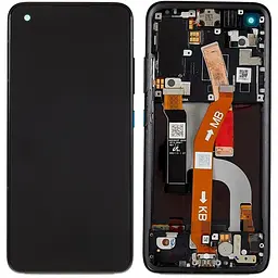 Дисплей Asus ZenFone 8 ZS590KS чорний, Amoled, PRC, з рамкою