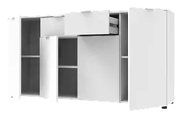 Комод Doros Рон 7 Білий 4 фасади 2 шухляди 160х38х81 (44900222) - мініатюра 4
