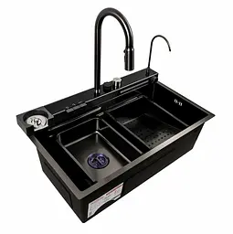 Кухонна мийка Platinum HANDMADE 75*45D (SP000039678) - мініатюра 2