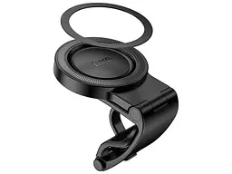 Автотримач для телефону Hoco H60 Magnetic Ring ABS силікон кріплення на кермо автомобіля Чорний - мініатюра 4