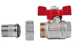 Кран кульовий "Американка" Icma 1/2" прямий №347 (87347AD11) - мініатюра 4